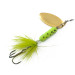 Vintage   Silverlake, 1/8oz Gold / Fluorescent Green  spinning lure #5557