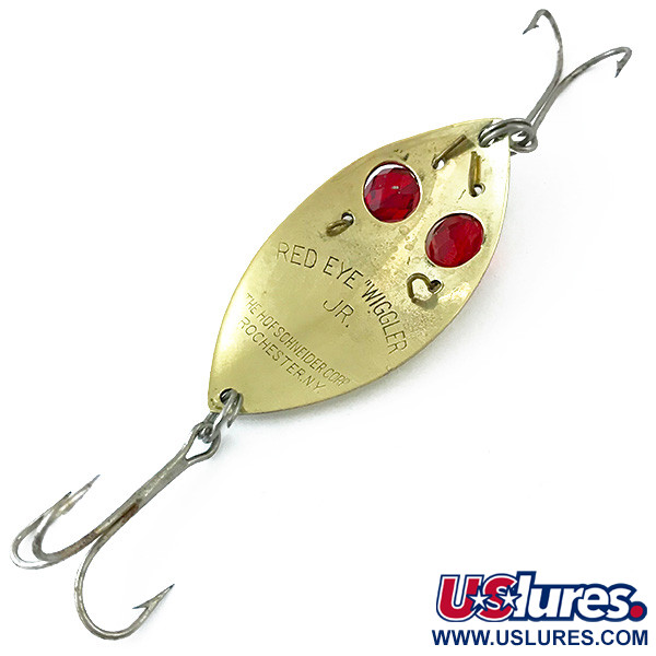Vintage  Hofschneider Red Eye Junior, 1/2oz Gold / Red fishing spoon #5566