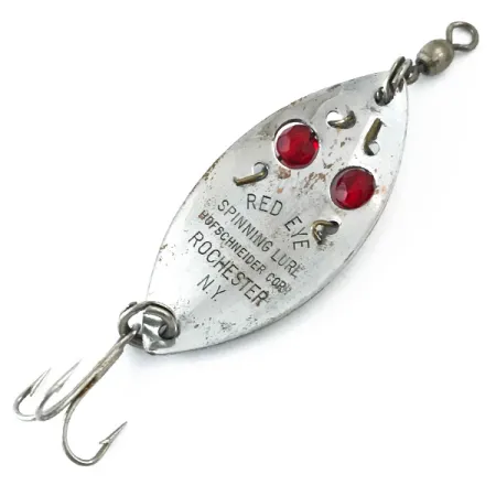 Vintage Hofschneider Red Eye, 1/4oz Silver / Red fishing spoon #5567