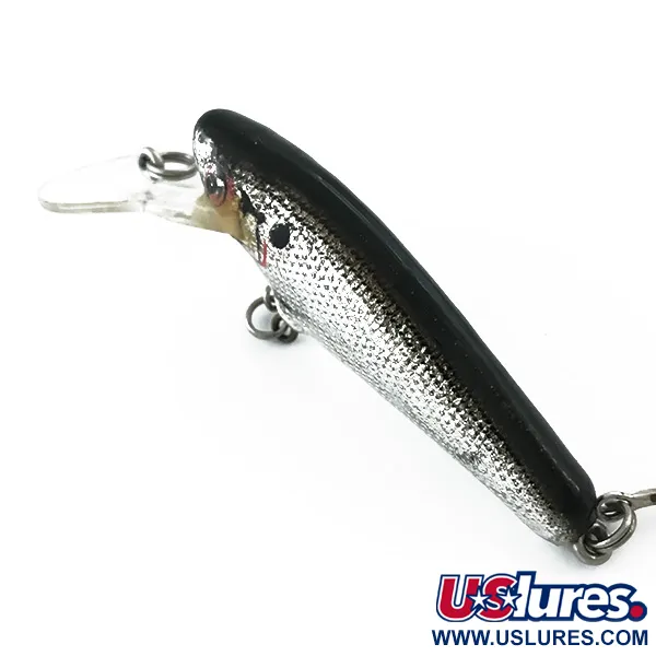 Vintage Other Bagley Small Fry Shad, 1/3oz Silver fishing lure #5569