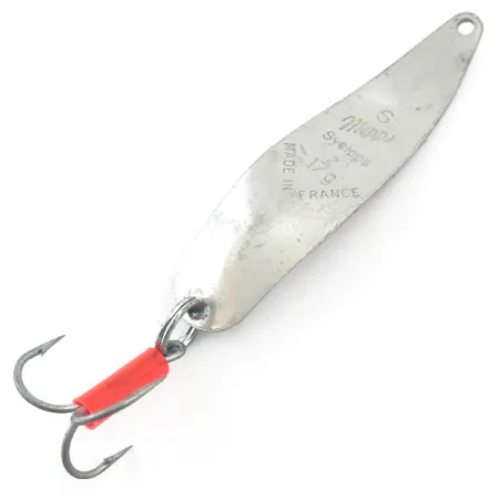 Vintage Mepps Syclops 2, 3/5oz Silver fishing spoon #15832