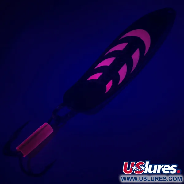 Vintage   Mepps Syclops 2, 3/5oz Silver / Pink fishing spoon #5571