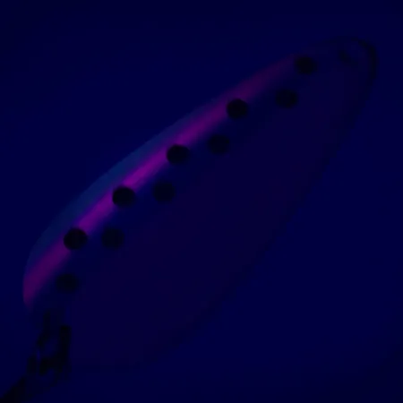 Vintage Blue Fox Strobe Aqua Spoon, 1/3oz Trout / Nickel fishing spoon #5598