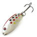 Vintage   Thomas Buoyant, 1/4oz Nickel / Red / Black / Yellow fishing spoon #5604