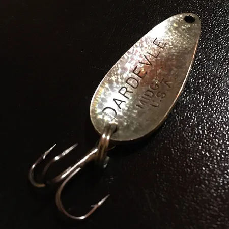 Vintage Eppinger Dardevle Midget Crystal, 3/16oz Crystal (Copper), discontinued in 1980s, fishing spoon #5607