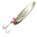 Vintage   Bay de Noc Swedish pimple, 3/16oz Nickel fishing spoon #5608