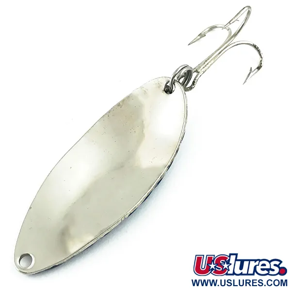 Vintage Acme Little Cleo, 2/5oz Nickel / Blue fishing spoon #5612