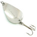 Vintage  Acme K.O. Wobbler Glow, 3/4oz White / Green / Nickel fishing spoon #5613