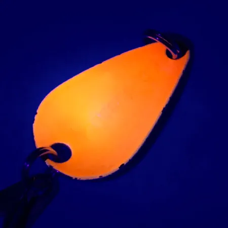 Vintage Acme K.O. Wobbler UV, 1/8oz Gold / Orange fishing spoon #5614
