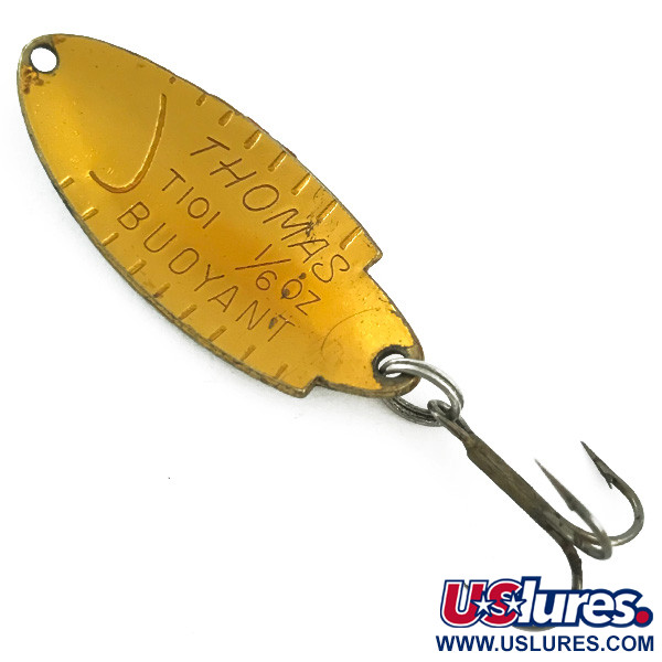 Vintage   Thomas Buoyant, 3/16oz Fire Tiger / Gold fishing spoon #5618