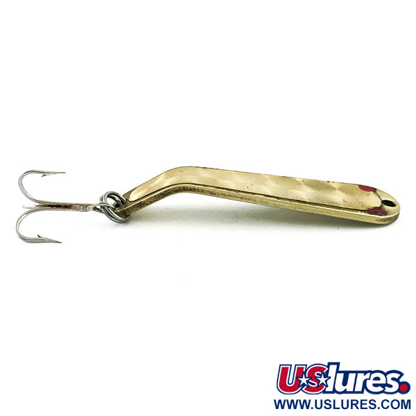 Vintage Luhr Jensen Hus-lure, 1/4oz Gold fishing spoon #5620