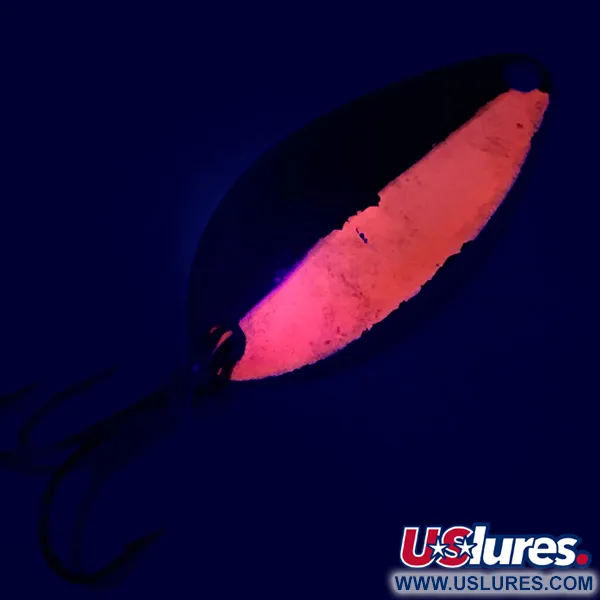 Vintage Seneca Little Cleo UV, 1/8oz Gold / Orange fishing spoon #5627