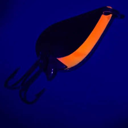 Vintage Acme K.O. Wobbler, 1/4oz Orange / Gold fishing spoon #5638