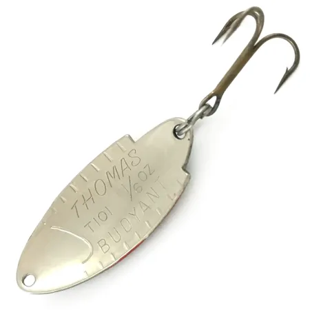 Vintage Thomas Buoyant, 3/16oz Rainbow Trout / Silver fishing spoon #5644