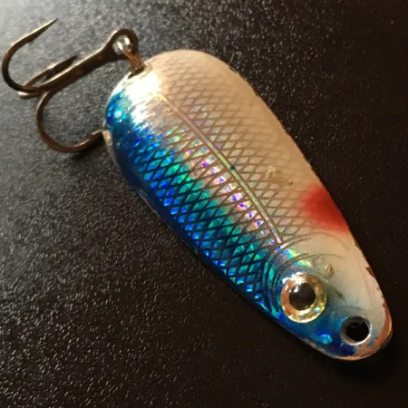 Vintage Class Tackle Premium Select , 2/5oz Rainbow Scale / Nickel fishing spoon #5647