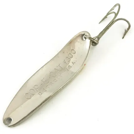 Vintage Eppinger Dardevle Cop-E-Cat 7300, 1/3oz Pike / Nickel fishing spoon #5652