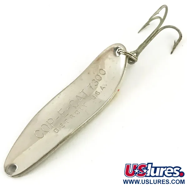 Vintage  Eppinger Dardevle Cop-E-Cat 7300, 1/3oz Pike / Nickel fishing spoon #5652