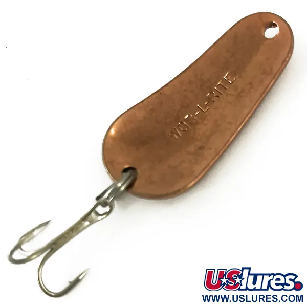 Vintage  Acme Wob-L-Rite, 1/4oz Copper fishing spoon #5654