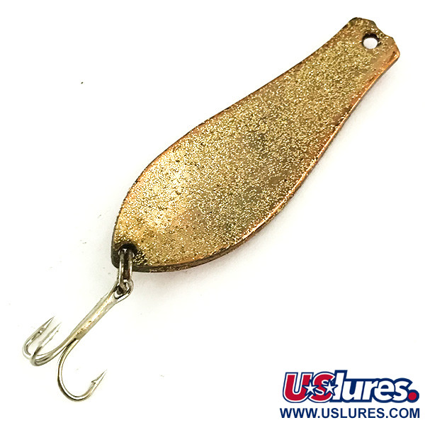Vintage  Prescott Spinner Little Doctor 255, 1/4oz Red Glitter / Golden Glitter fishing spoon #5655