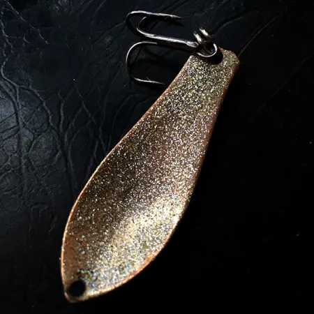 Vintage Prescott Spinner Little Doctor 255, 1/4oz Red Glitter / Golden Glitter fishing spoon #5655