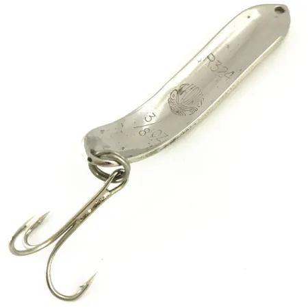 Vintage Thomas EEL, 1/3oz Nickel / Red fishing spoon #5657
