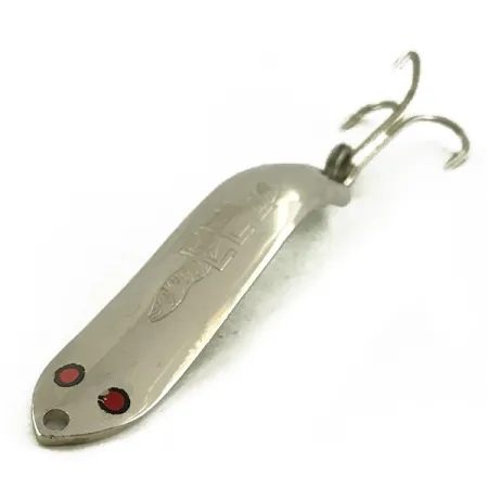 Vintage Thomas EEL, 1/3oz Nickel / Red fishing spoon #5657