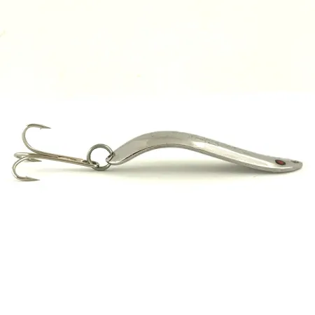 Vintage Thomas EEL, 1/3oz Nickel / Red fishing spoon #5657