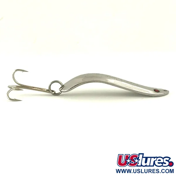 Vintage   Thomas EEL, 1/3oz Nickel / Red fishing spoon #5657