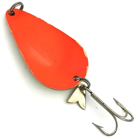Vintage Acme K.O. Wobbler, 3/4oz Gold / Orange fishing spoon #5660
