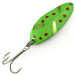 Vintage  Seneca Little Cleo (Hula Girl), 1/3oz Green / Red / Nickel fishing spoon #5661