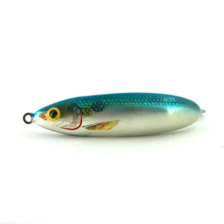 Vintage Weedless Rapala Minnow Spoon, 1/3oz Light Blue Metallic fishing spoon #5665
