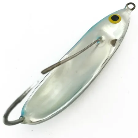 Vintage Weedless Rapala Minnow Spoon, 1/3oz Light Blue Metallic fishing spoon #5665