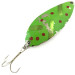 Vintage  Seneca Little Cleo (Hula Girl), 3/4oz Green / Red / Nickel fishing spoon #5673