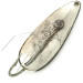 Vintage  Eppinger Weedless Dardevle Spinnie, 1/3oz Black / White / Nickel fishing spoon #5679