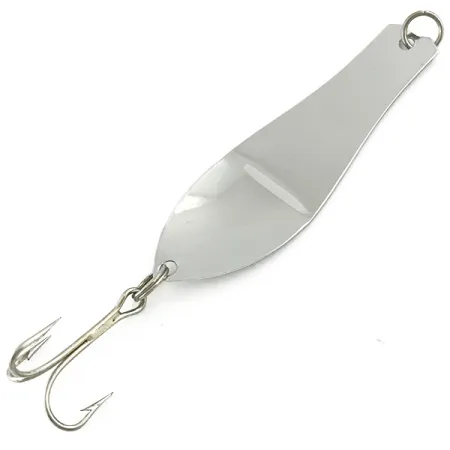 Vintage Prescott Spinner Thin Doctor 165, 1/8oz Nickel / Red fishing spoon #5682