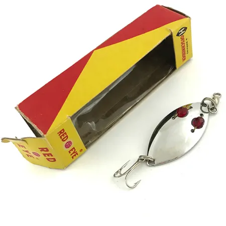 Hofschneider Red Eye, 1/4oz Nickel / Red fishing spoon #5683