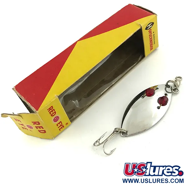 Hofschneider Red Eye, 1/4oz Nickel / Red fishing spoon #5683