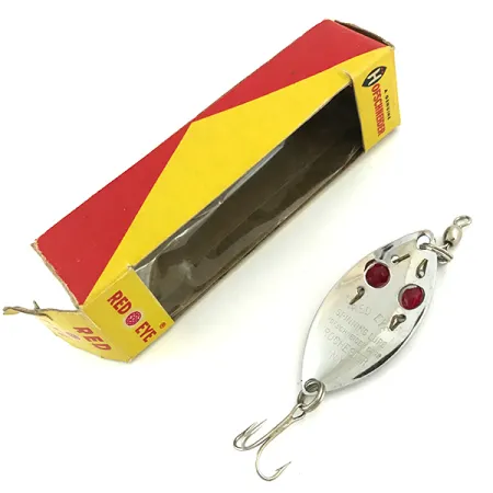Hofschneider Red Eye, 1/4oz Nickel / Red fishing spoon #5683