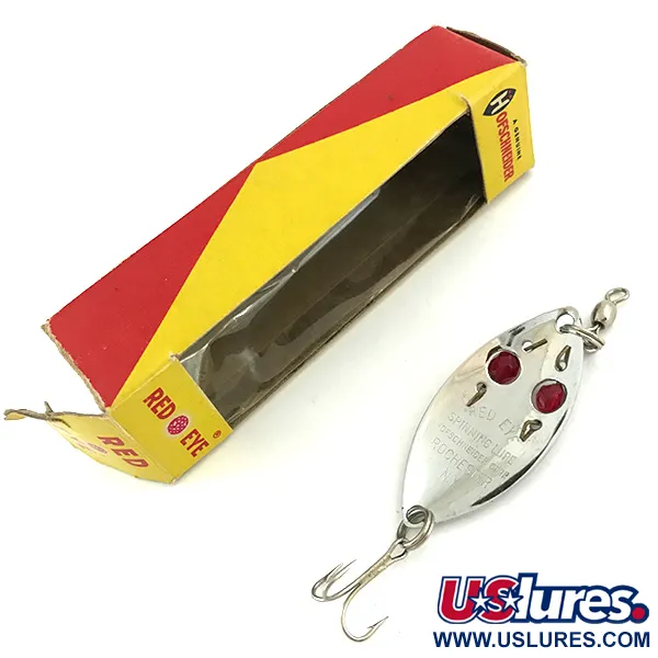 Hofschneider Red Eye, 1/4oz Nickel / Red fishing spoon #5683