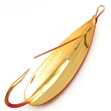 Weedless Johnson Silver Minnow, 2/5oz Golden Fish / Red fishing spoon #5687
