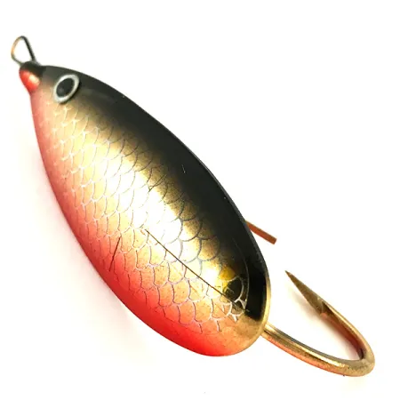 Weedless Johnson Silver Minnow, 2/5oz Golden Fish / Red fishing spoon #5687