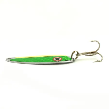 Vintage Pro King Pro Spoon, 1/3oz Yellow / Green / Nickel fishing spoon #5690