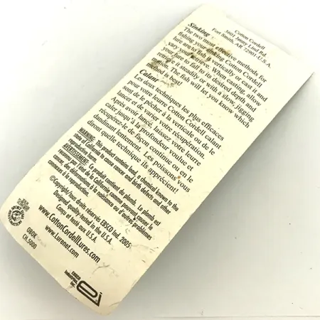 Cotton Cordell CC Spoon Jig Lure, 3/4oz Hammered Nickel fishing spoon #5691