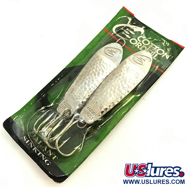   Cotton Cordell CC Spoon Jig Lure, 3/4oz Hammered Nickel fishing spoon #5691