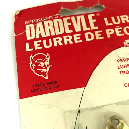 Eppinger Dardevle Imp Klicker, 2/5oz Hammered Brass fishing spoon #5699