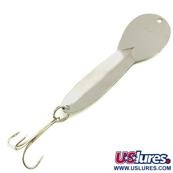  Acme Dazzler #4, 2/3oz Hammered Nickel / Green fishing spoon #5700