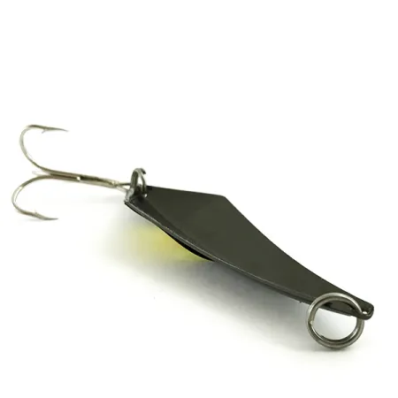 Vintage Rebel Arrowhead UV , 3/5oz Black / Yellow fishing spoon #5709