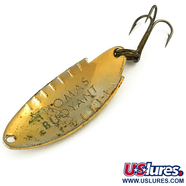 Vintage   Thomas Buoyant, 3/16oz Gold fishing spoon #5714
