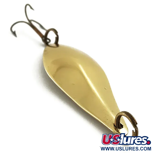 Vintage  Lanes Tackle & Bait Lane's Flasher, 1/2oz Gold fishing spoon #5716