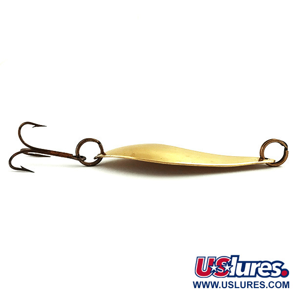 Vintage  Lanes Tackle & Bait Lane's Flasher, 1/2oz Gold fishing spoon #5716